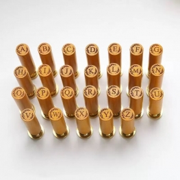 Personalized Wooden Handle Wax Seal Stamp Set with 26 English Letters and Wreath Design for Envelopes and Invitations