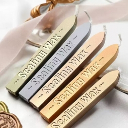 Sealing Wax Sticks with "Sealing Wax"  or Custom Engraving for Wax Sealing Stamps