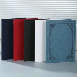 A4 or Custom Size Leather-bound Signature Book for Events and Conferences