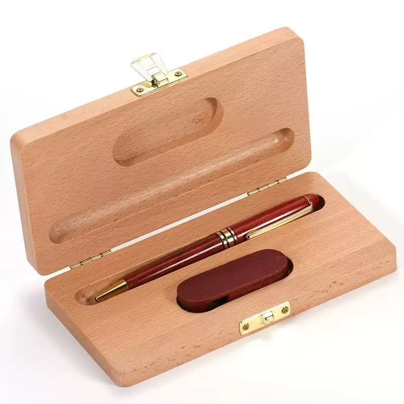 Wood Pen with Wooden Box